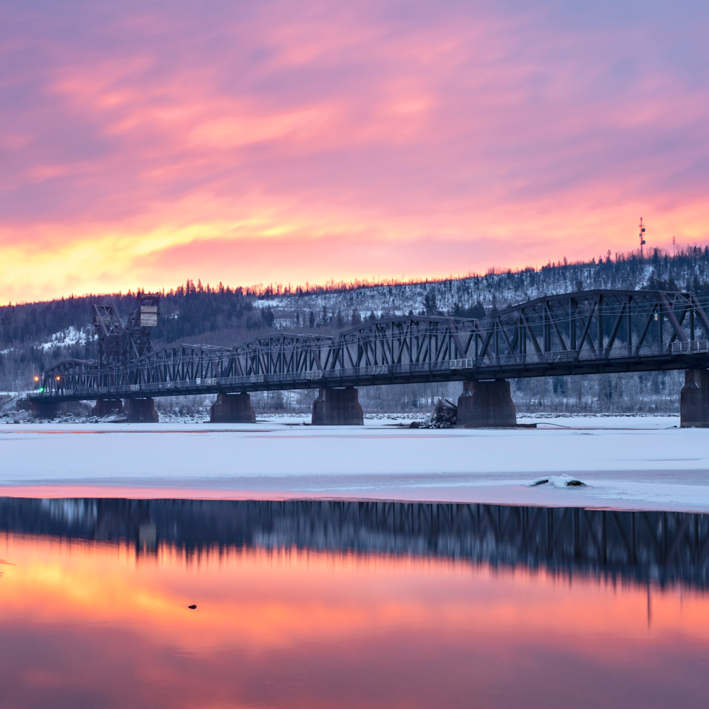 Cn train bridge at sunrise motfra