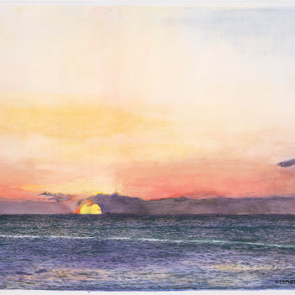 Red sunset in kauai art printers hrz ywycoy