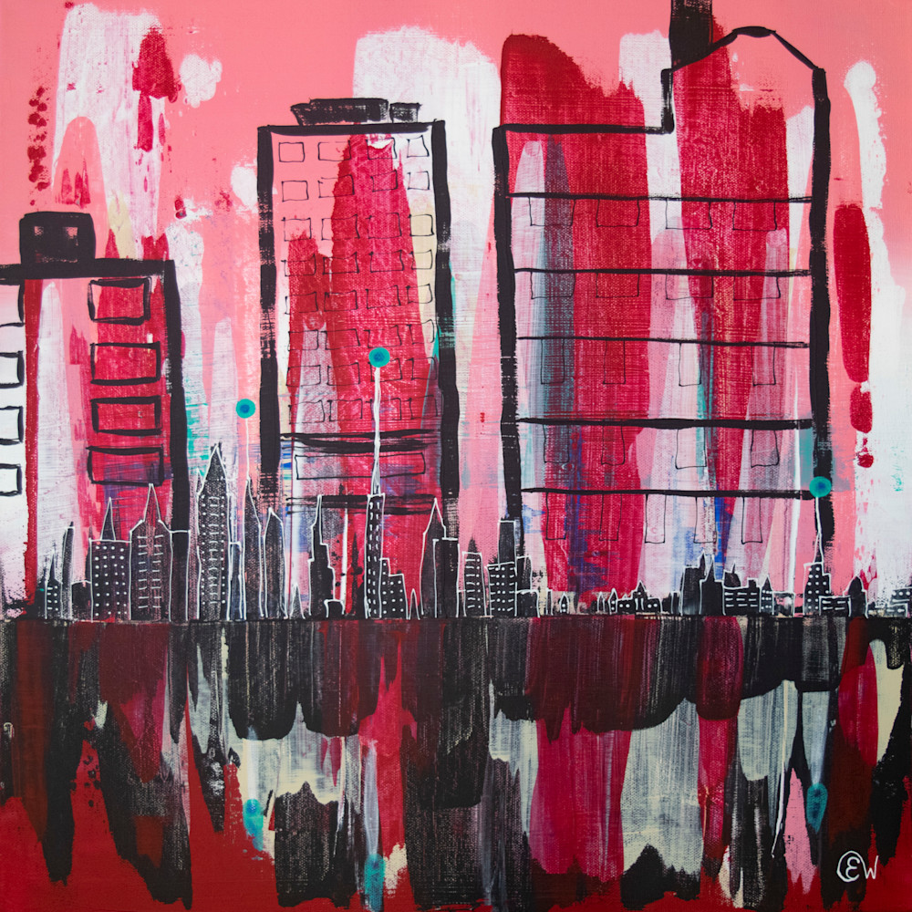 Cityscape pink red rwdrmx