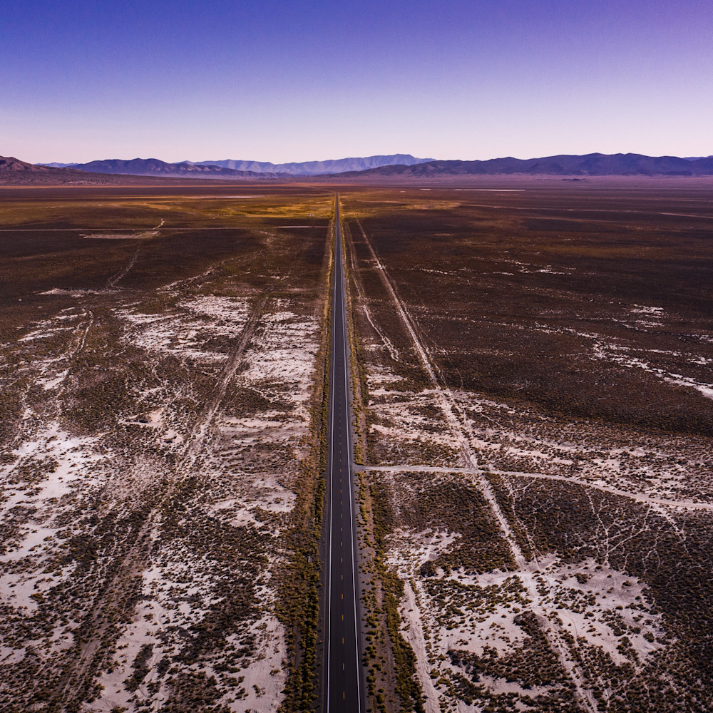 Utah deserted highway aerial view 0119 ewthu7
