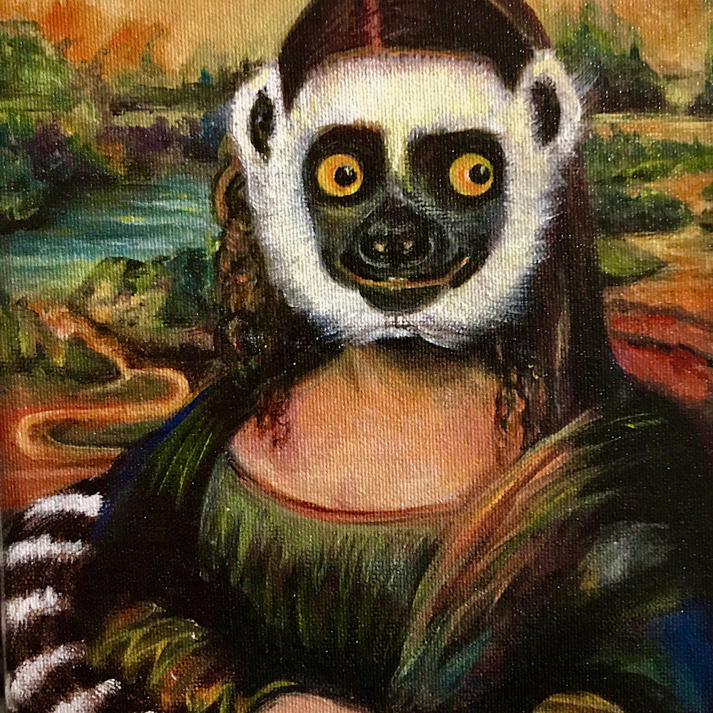 Mona lemur close up sylzda