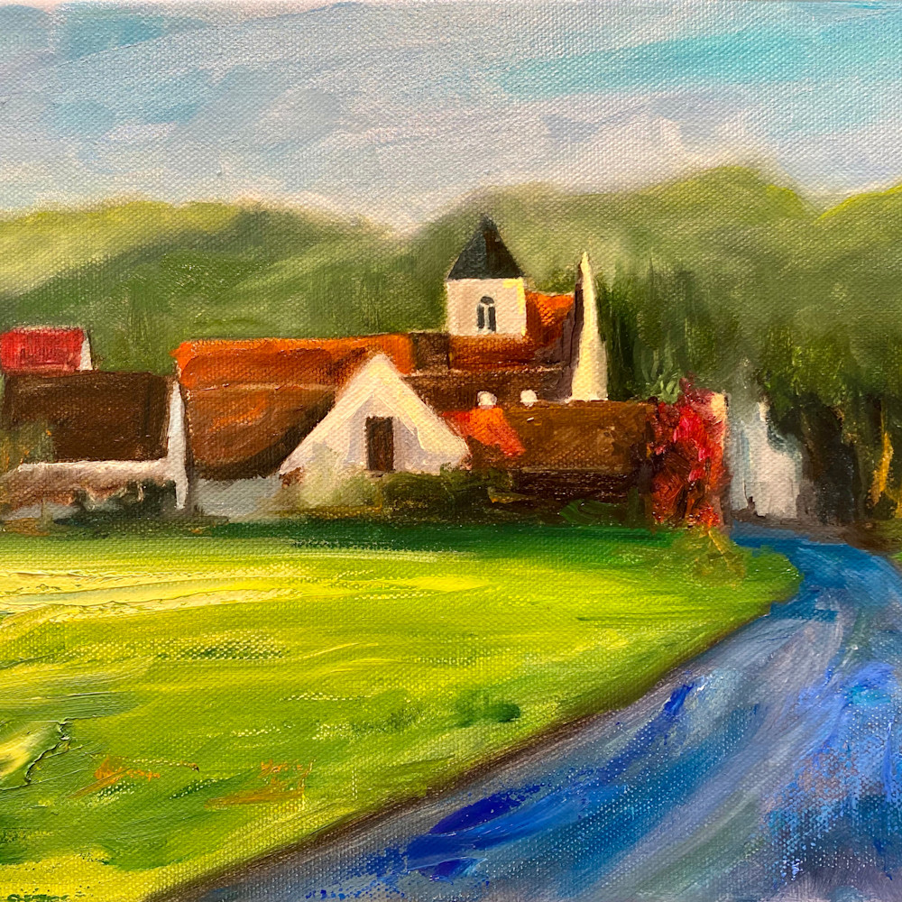 French village12x9 unsigned t1tfen