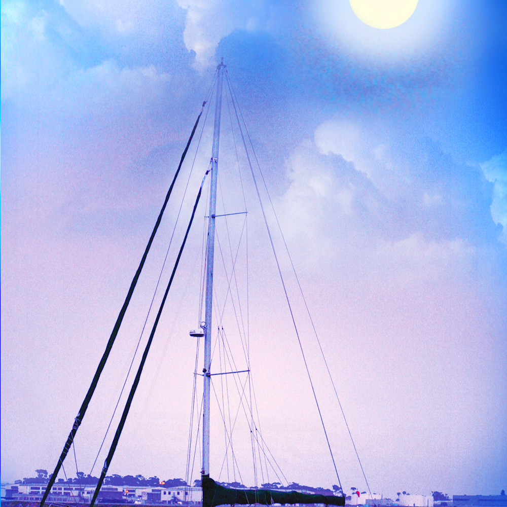 Blue night sailing 20x30 2021 print ygu1fq