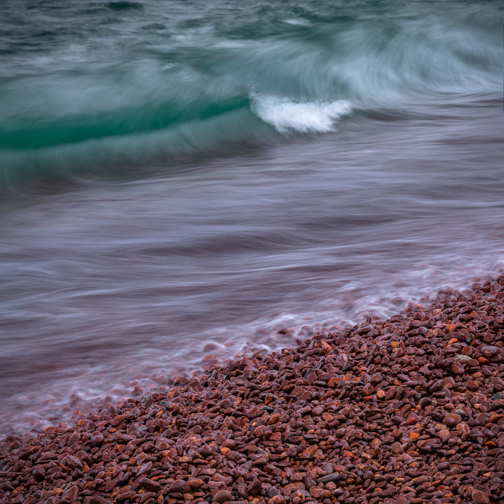Winter waves and glazed rocks ab0dth