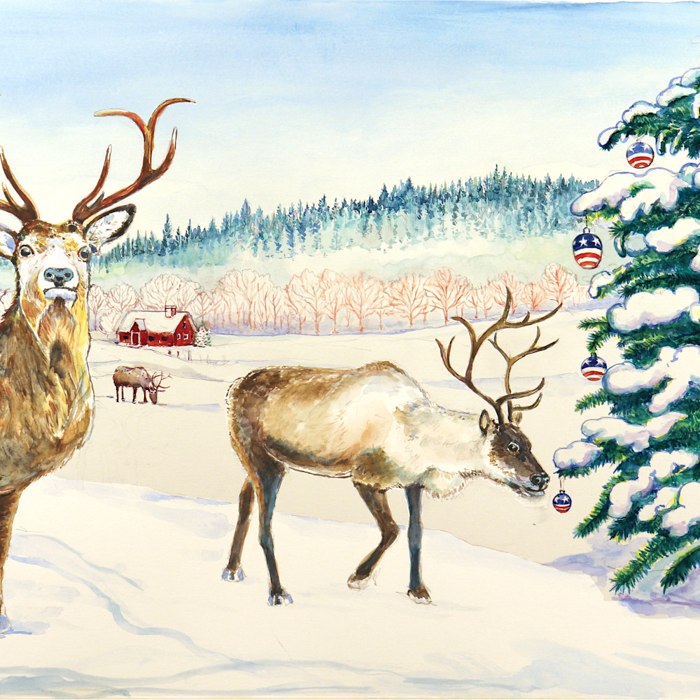 Reindeer christmas wc.print.29.rgb szlkr3