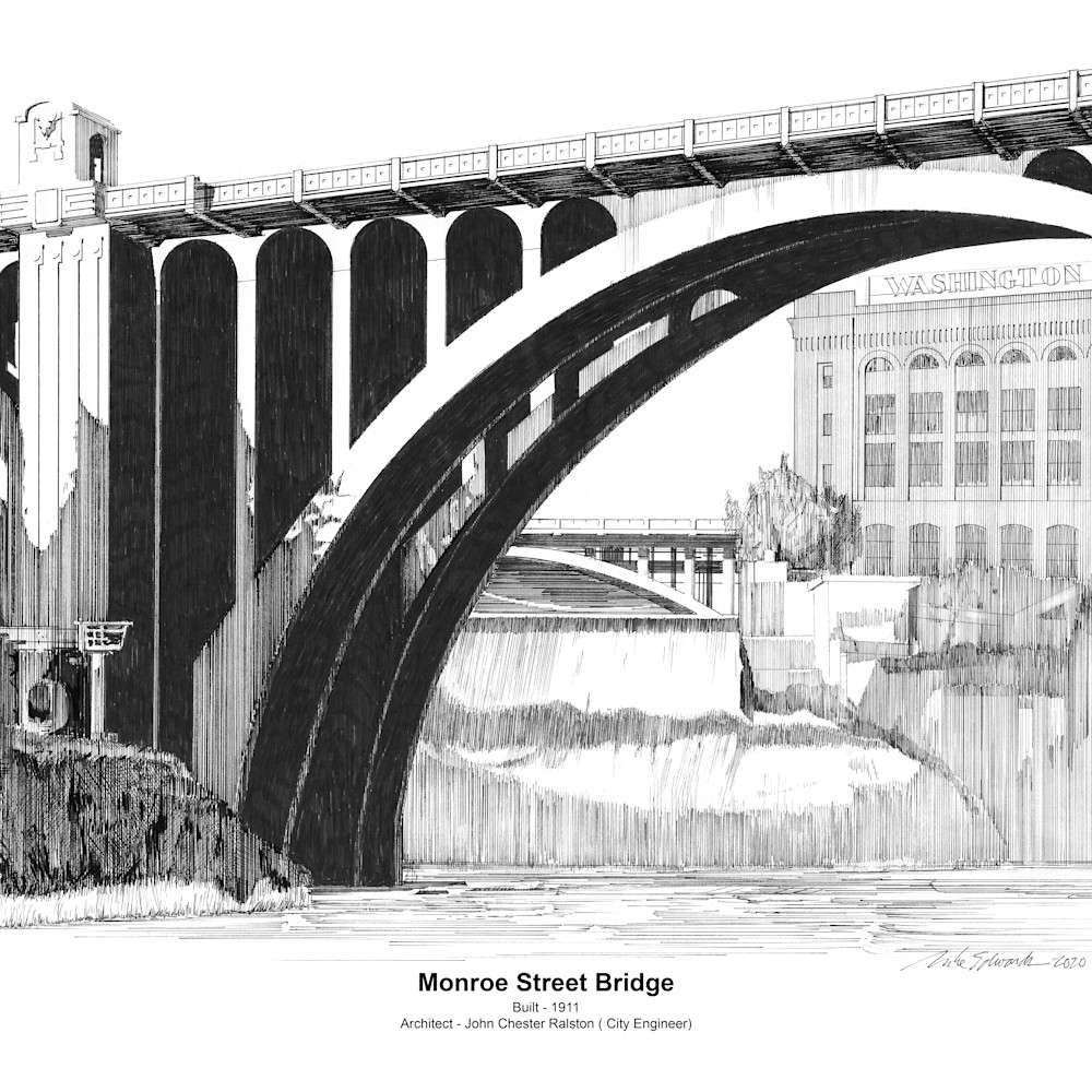 Monroe street bridge with footer enw5zm