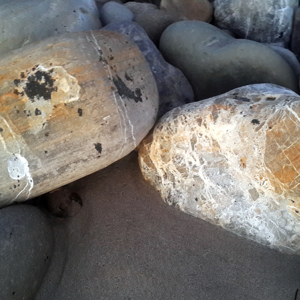 Stones on a santa barbara beach qwzgfk