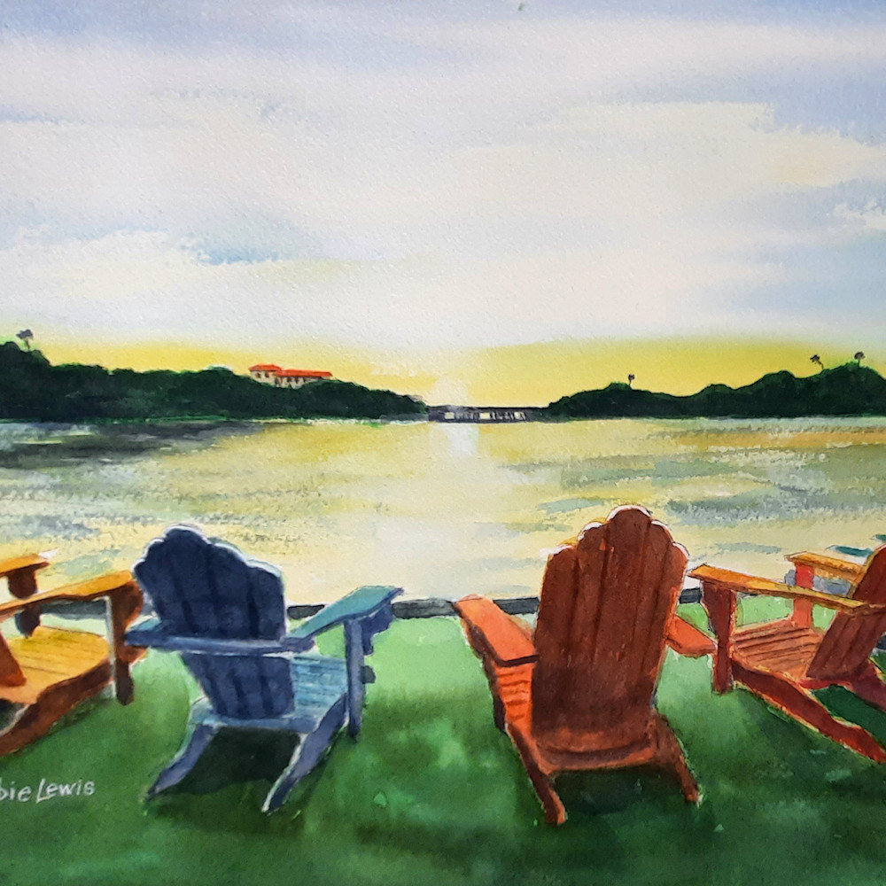 Five chairs and a clearwater sunset qb9ldw