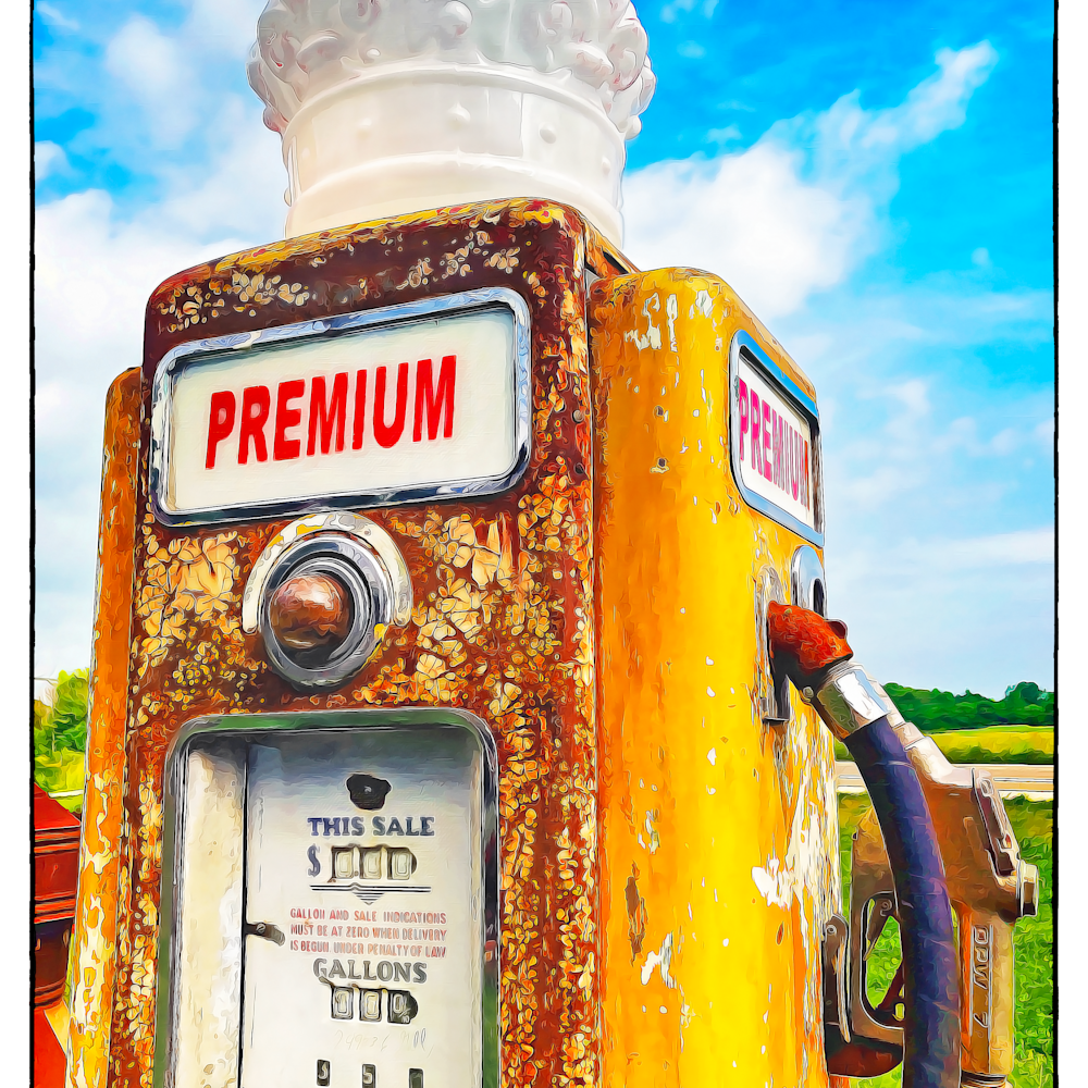 Premium gas pump 16x12 aklg heeaq9