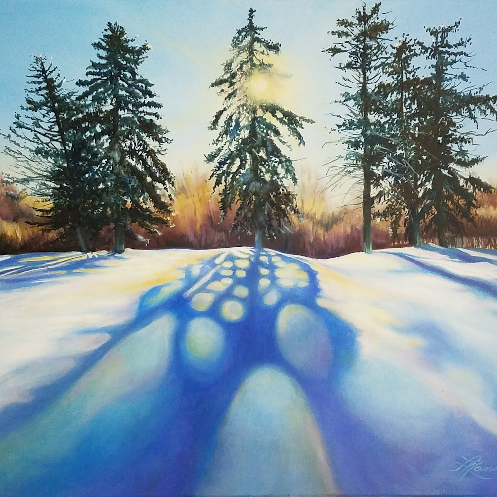 L.hanson snowy shadows oil 18x24 xt7egi