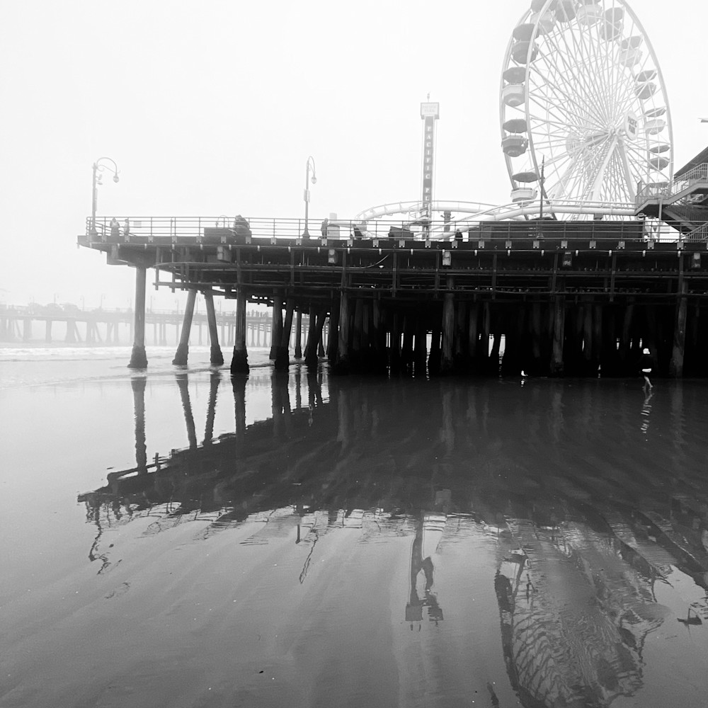 Ferris wheel in fog print pacug8