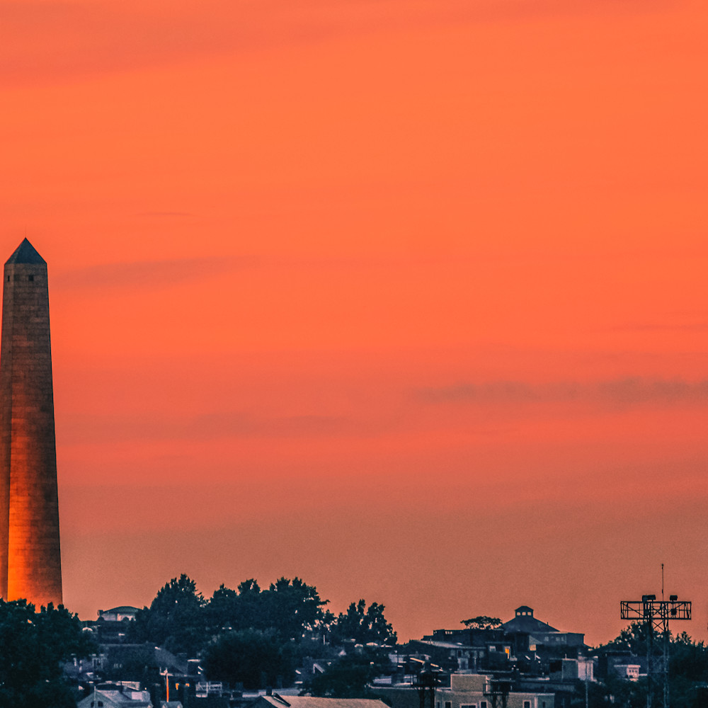 Fiery sunset at bunker hill monument  296 szzsvo