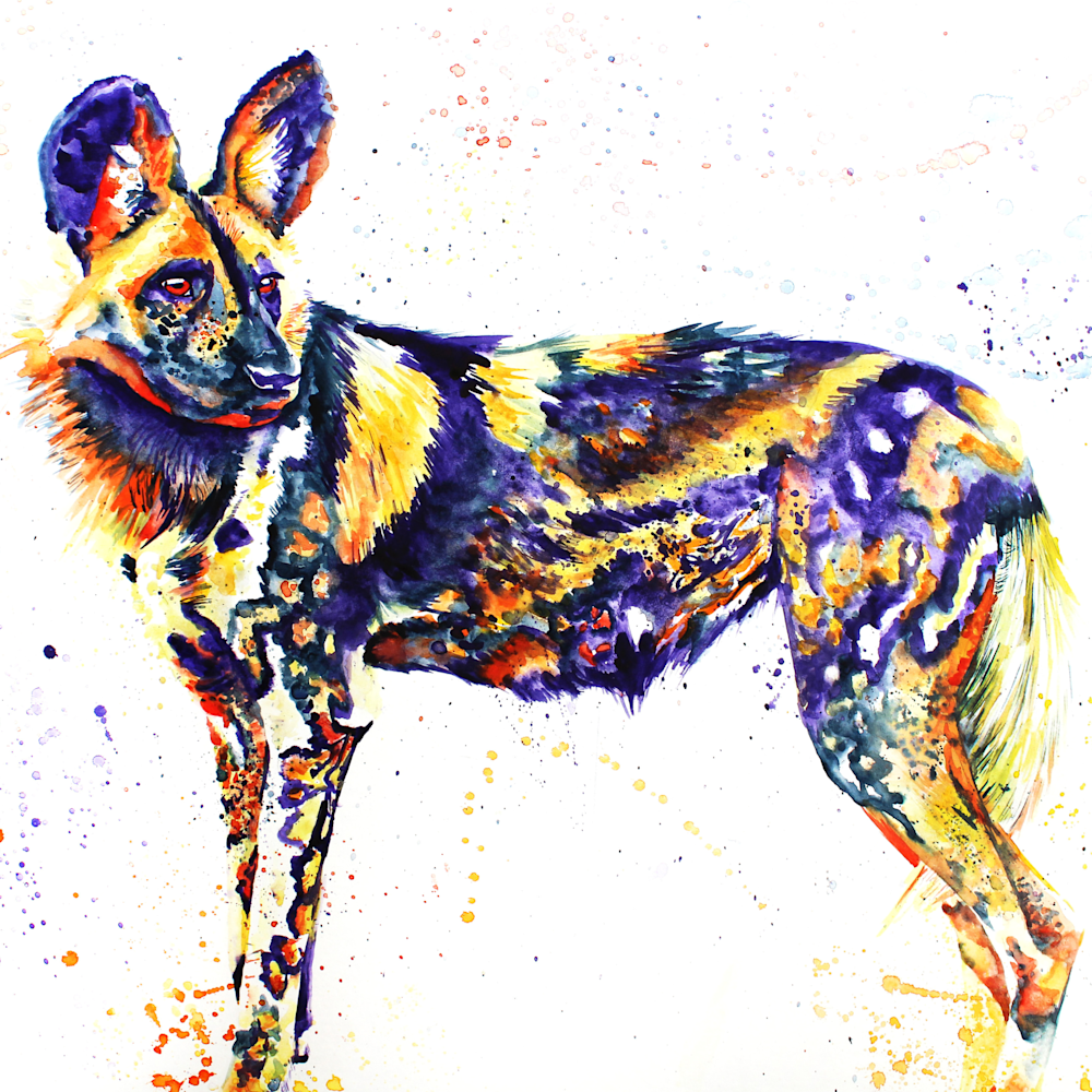 African wild dog puzzle tlihyd