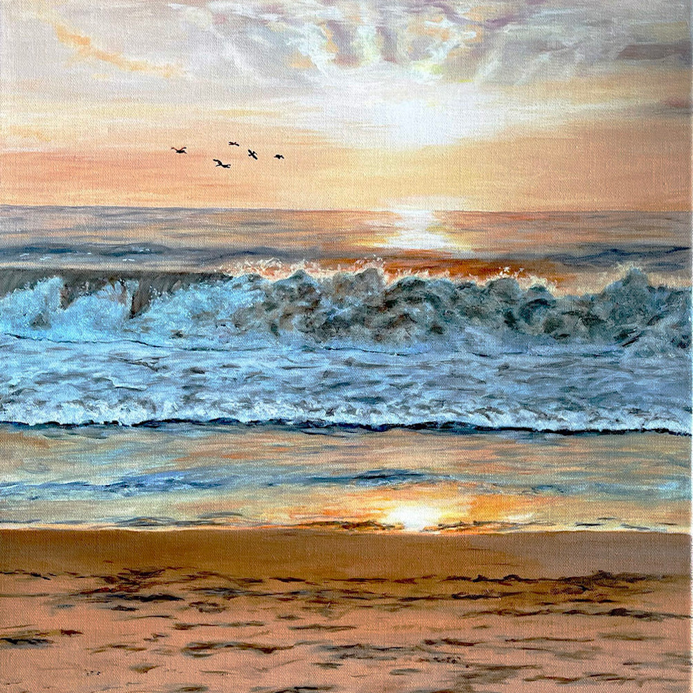 North end sunrise oil painting poqhnp