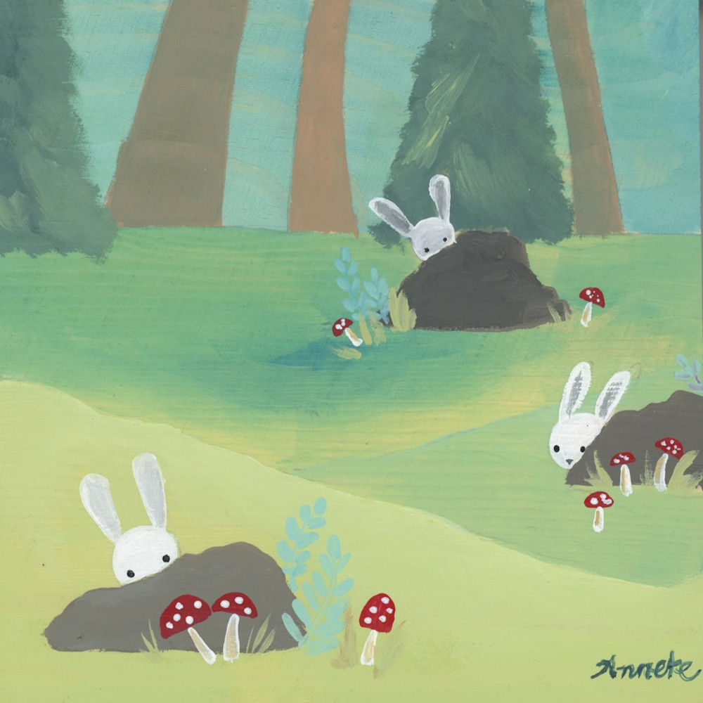 Illustration funny bunnies ji1msi