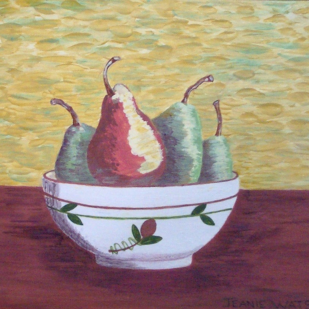 Pears in vietri bowl vnyrdj