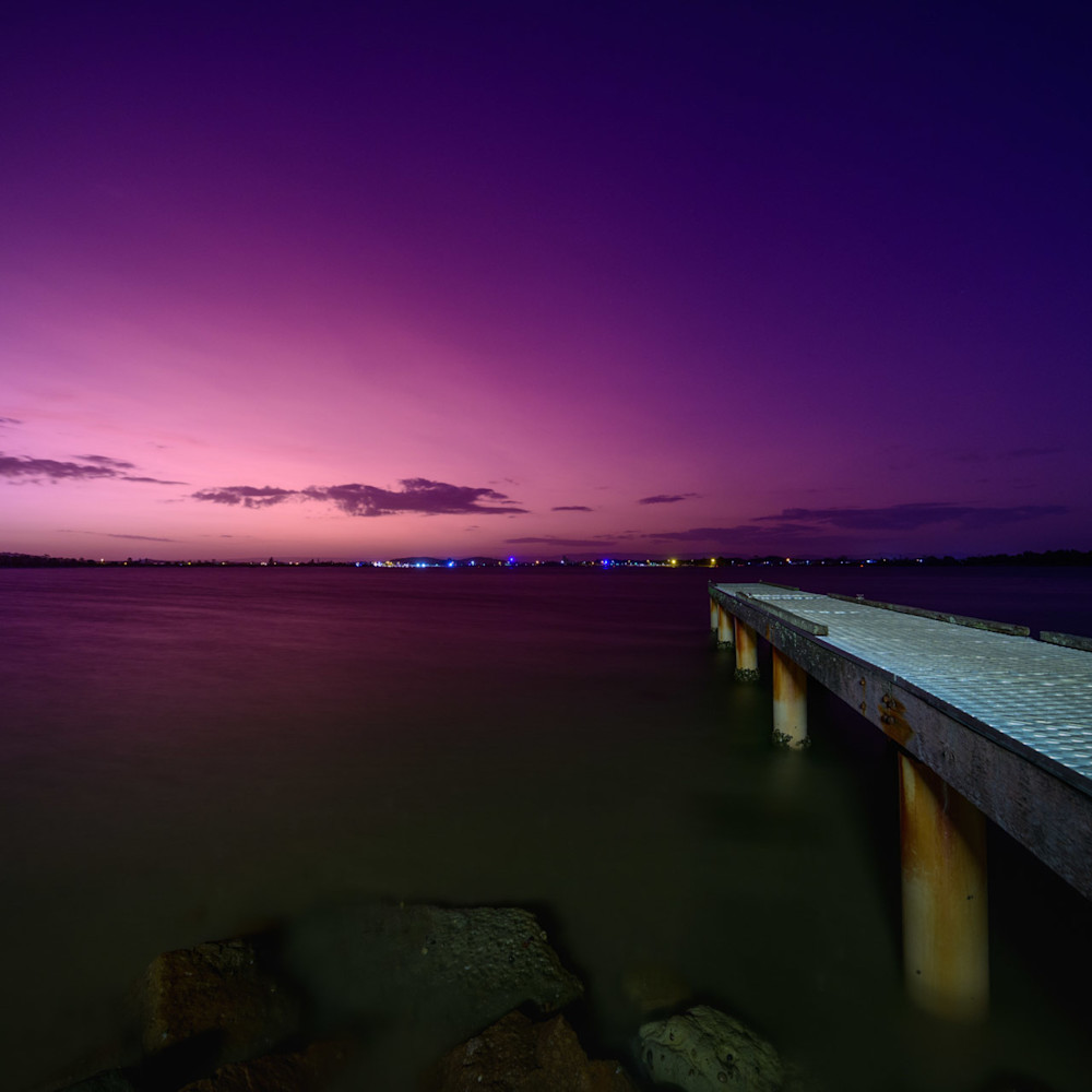 Jetty in Purple - Swansea Channel - Lake Macquarie NSW