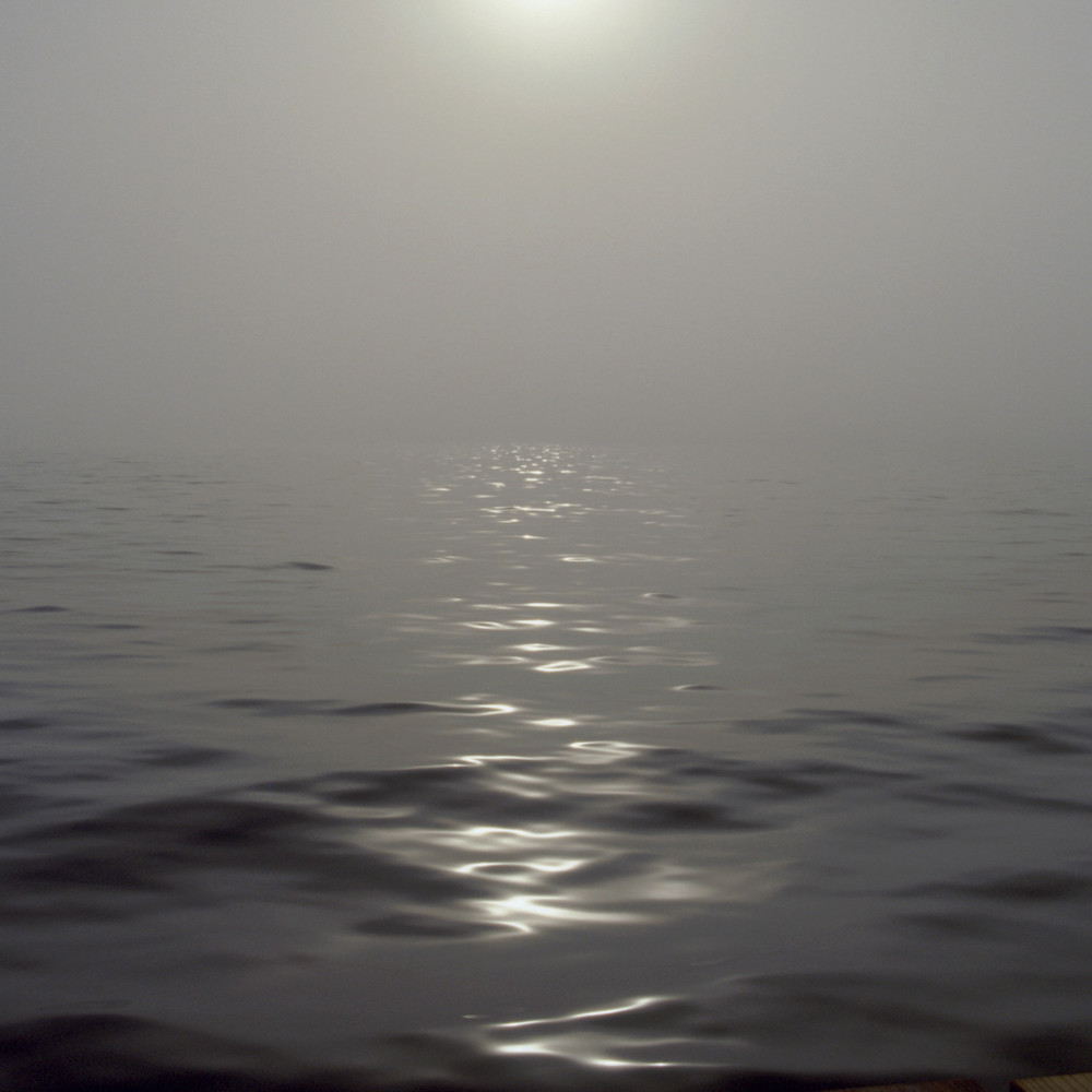 Pier in fog i by ruth burke art ywpfy8
