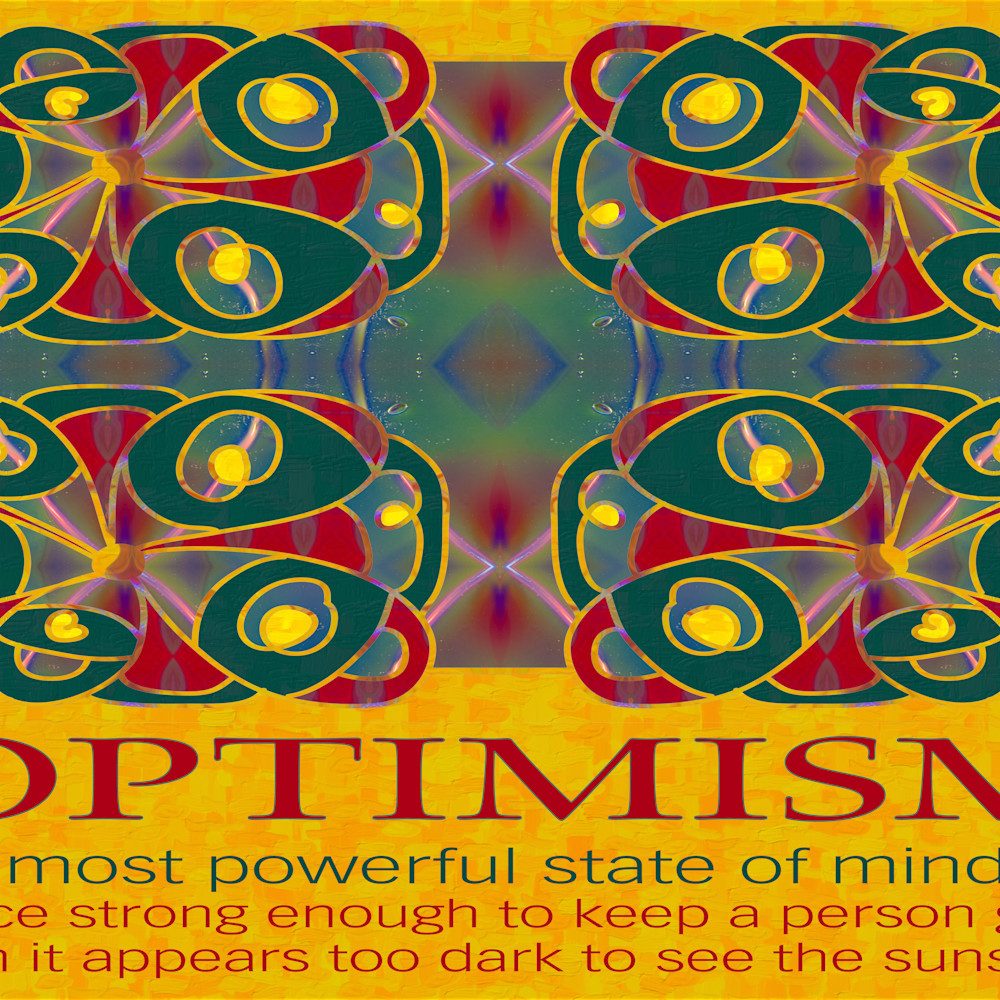 Optimism motivational artwork by omashte wkgbgz