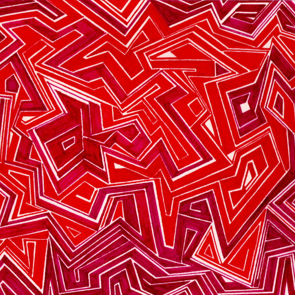 Asf abstract 6x4 card 007 reds 002 gf53il