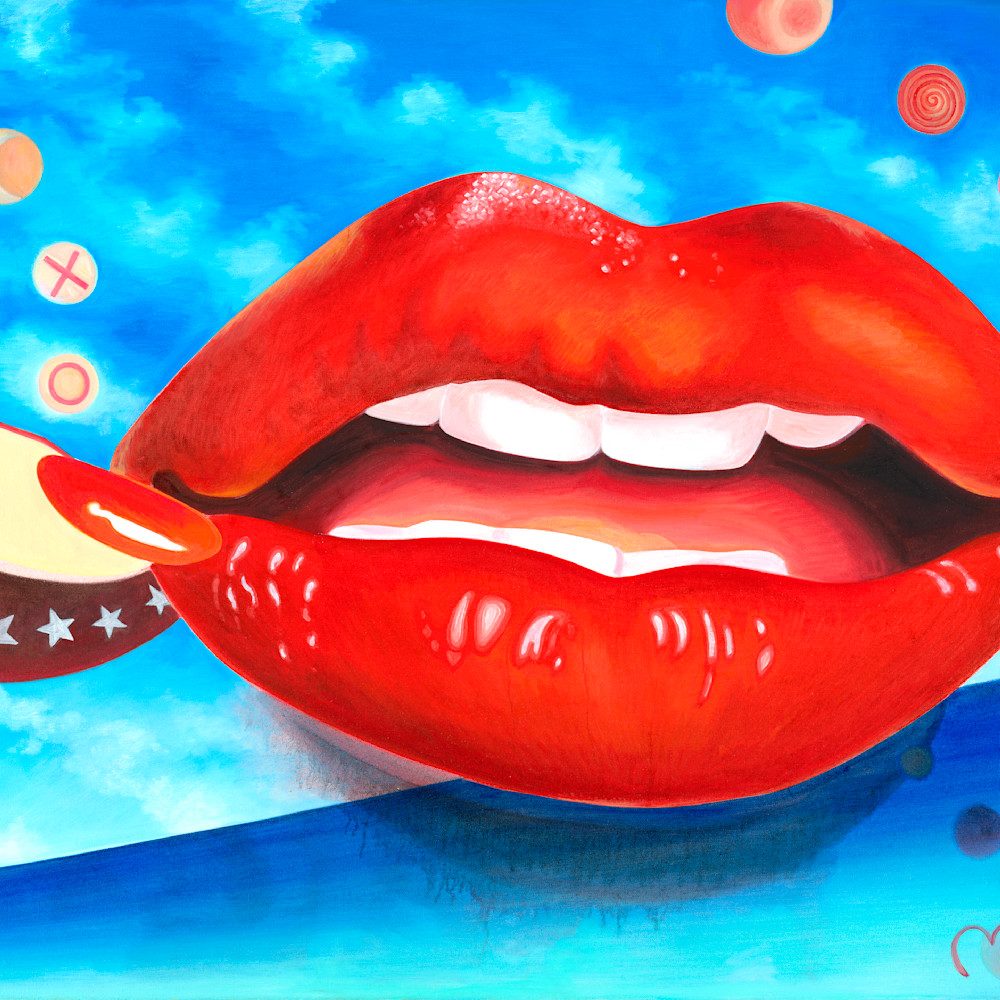 Lips american redhot lipstick chick m5co2g
