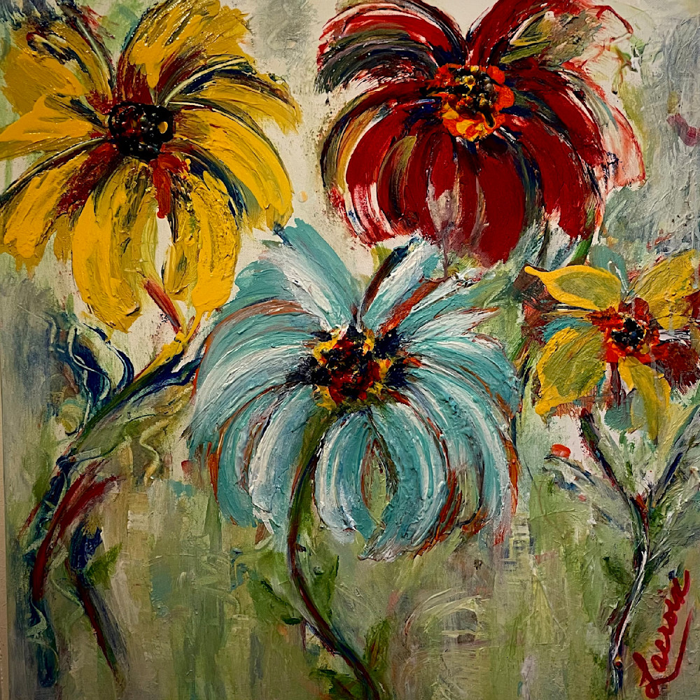 Marie therese lacroix   the flamboyant flowers 24x24 in 1550 1 zduf5a