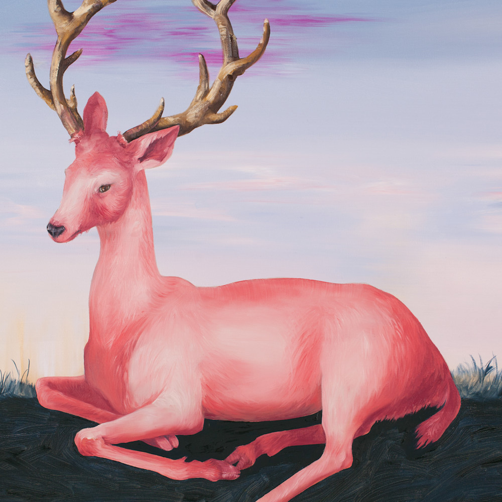 Pink deer edit uaq4uv