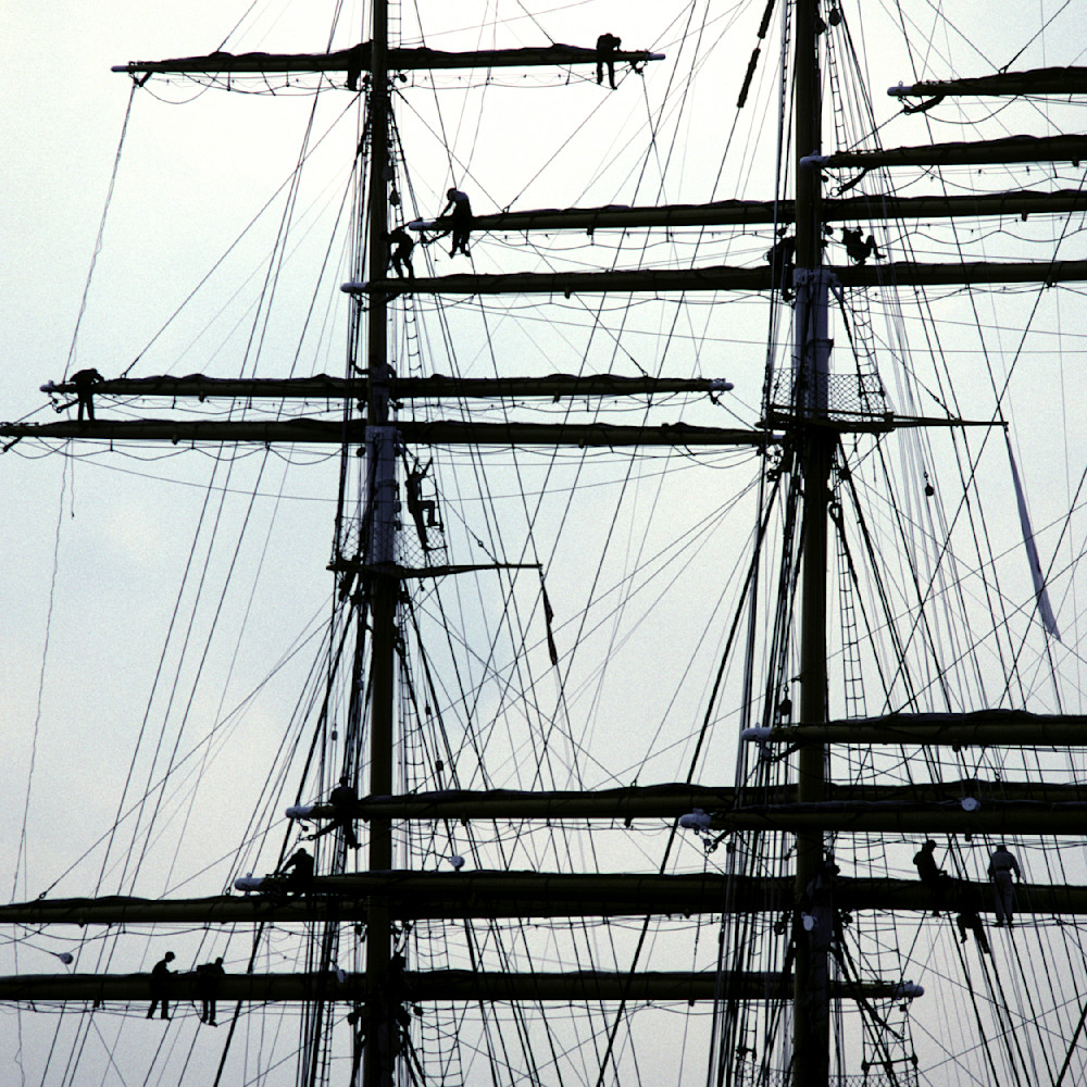 Tallship sailors working aloft roger archibald jfapwn