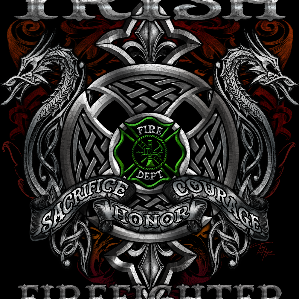 Irish firefighter silver dragons fvxh5e