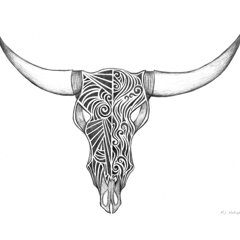 Cow skull decorative 24x18 sfpemq