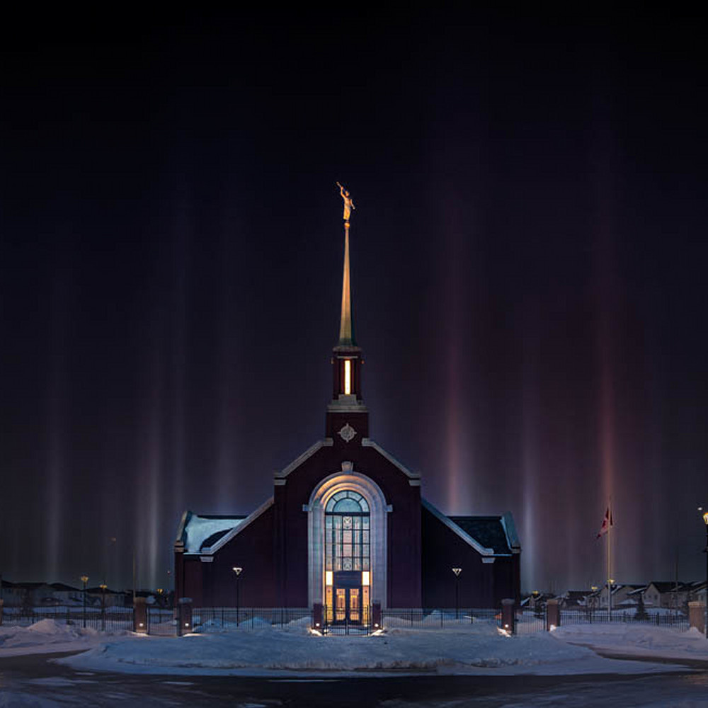 Winnipeg manitoba temple   light pillars lisa wickert web dnbgc5