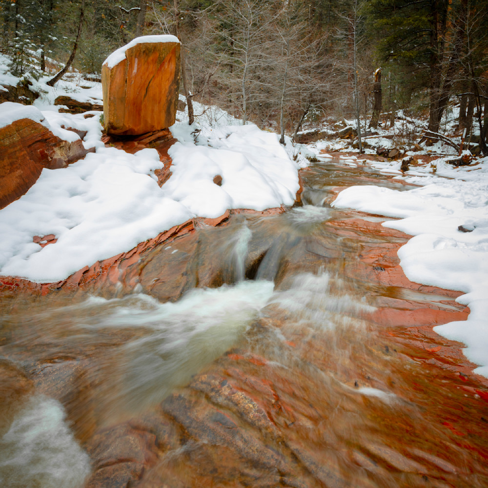 Snow and stream oak creek rolhdo