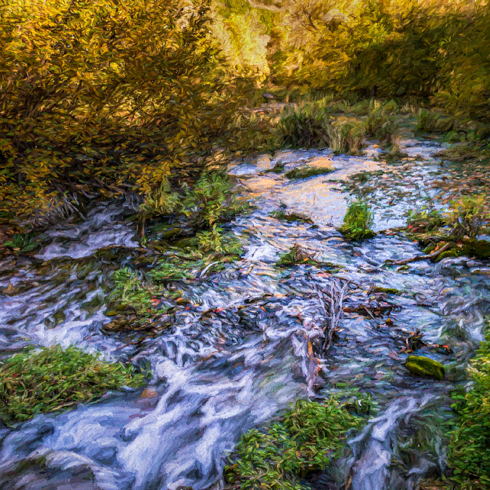 Creek of varied hues photopainting dubycc