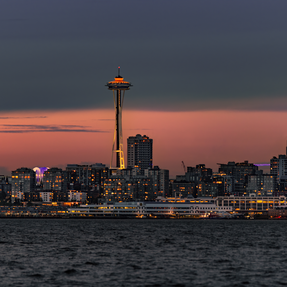Seattle skyline at dusk awb03p