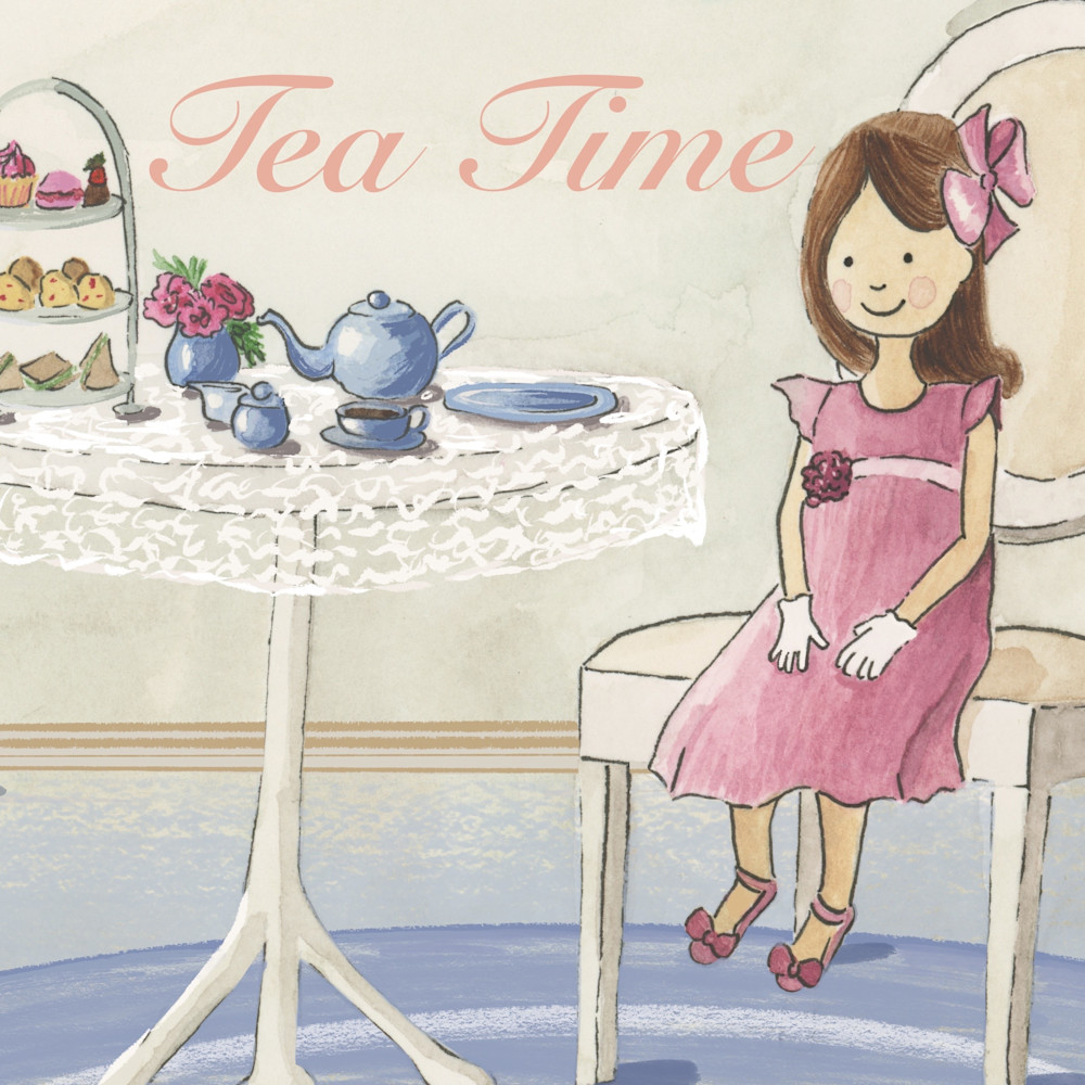 Tea time little girl uxblg8