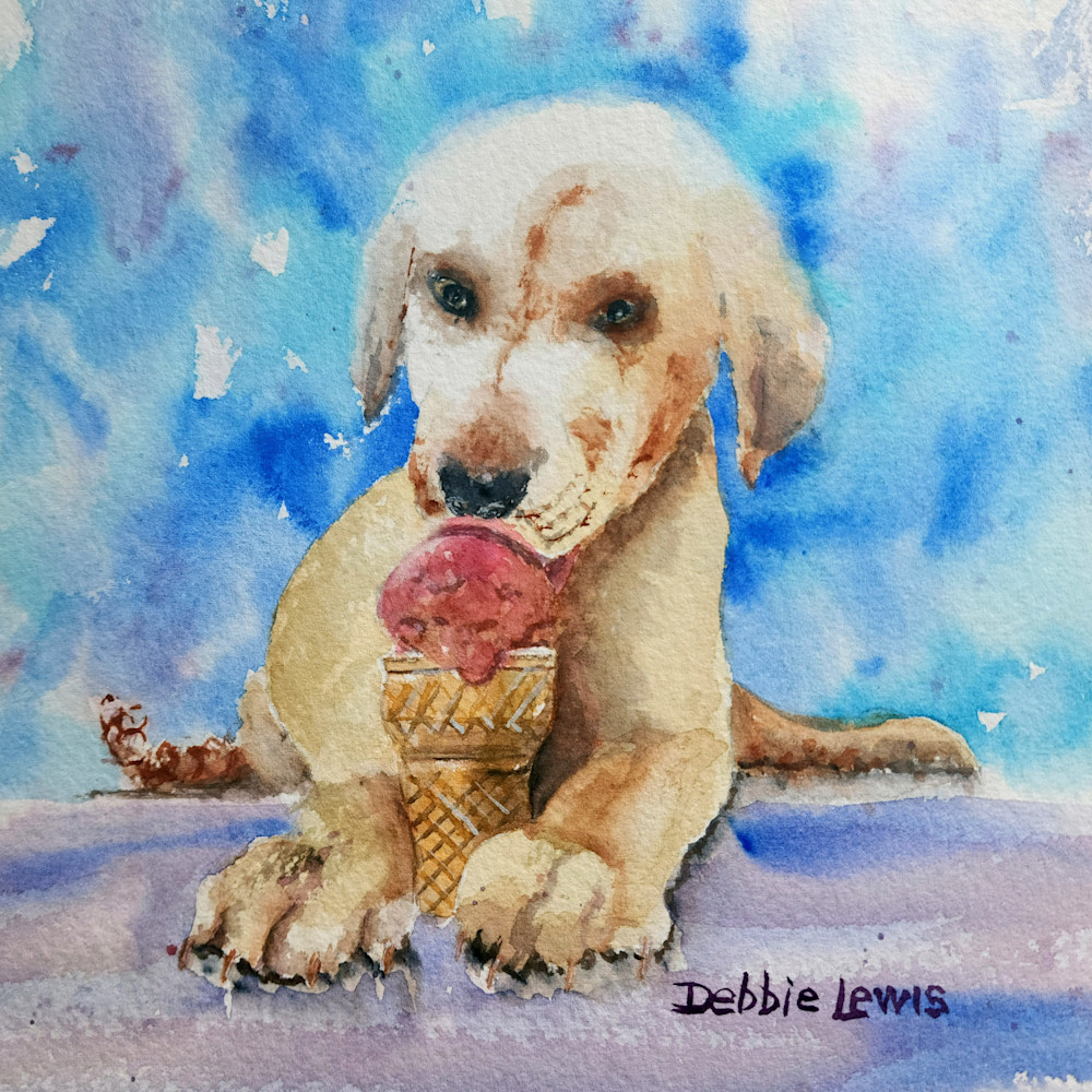 Doggie eating ice cream 3.5 mb cmajry