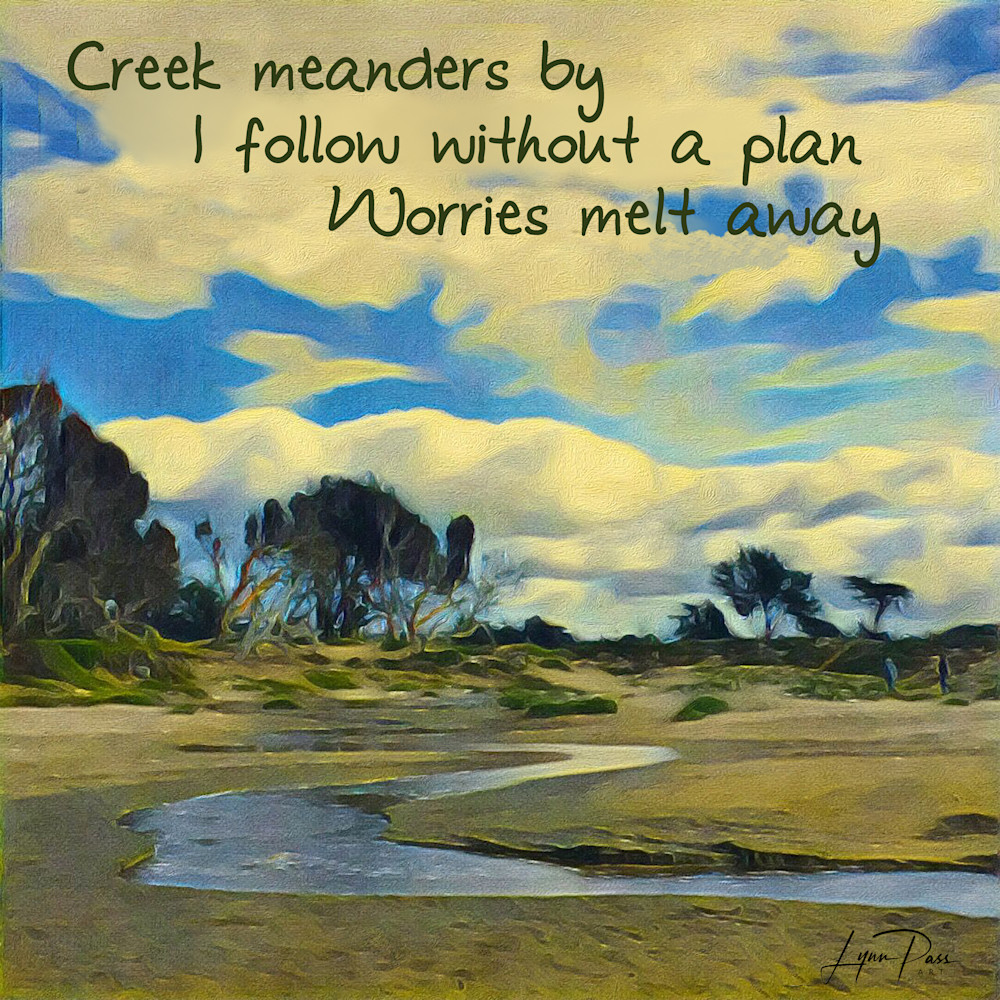 Creek meanders haiku jfaqj7