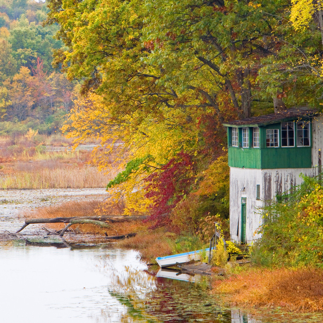 The Boathouse of Black Pond in Meriden CT