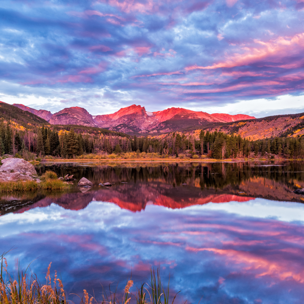 September Sunrise In The Rocky Mountains