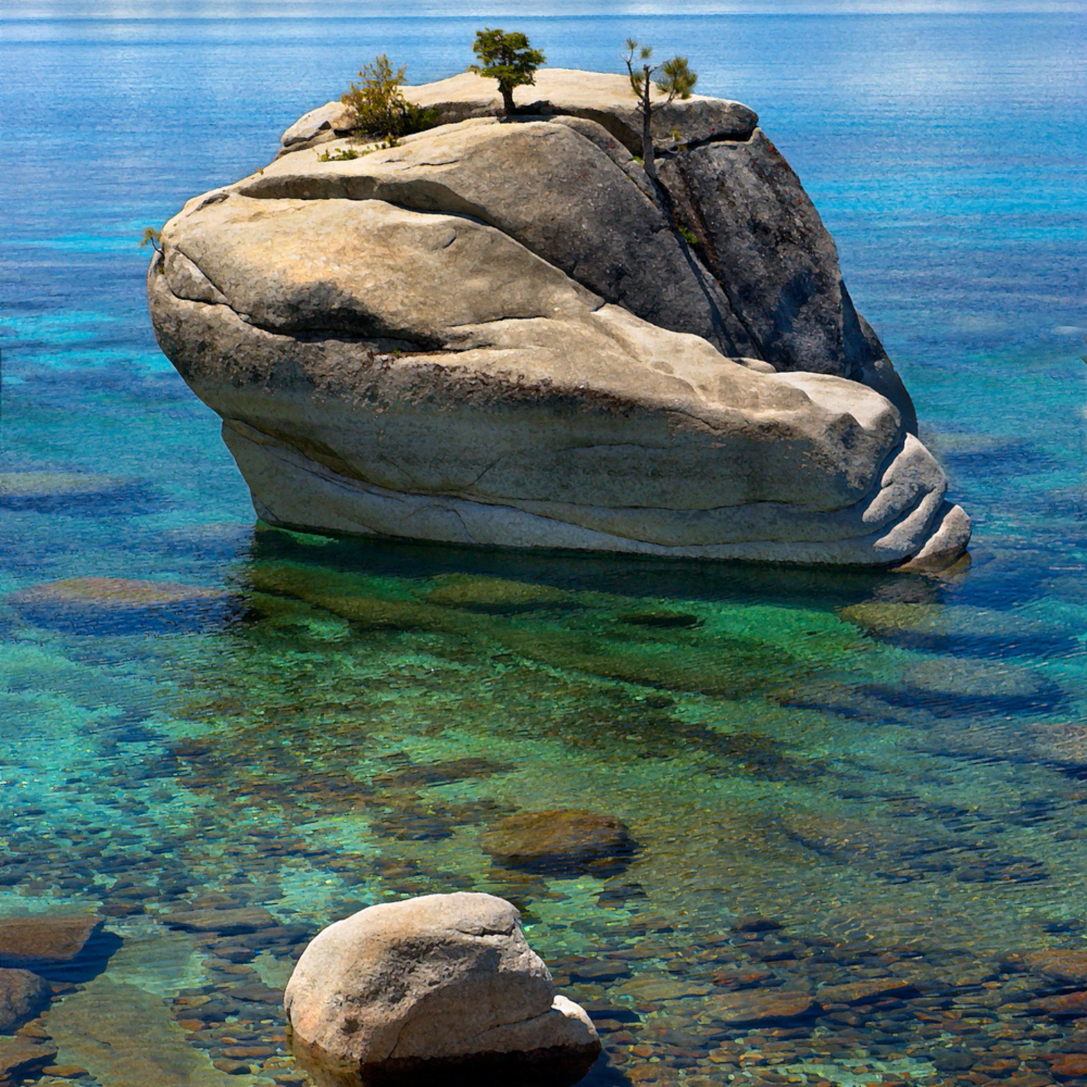 Classic Photo Of Bonsai Rock No The East Shore Of Lake Tahoe
