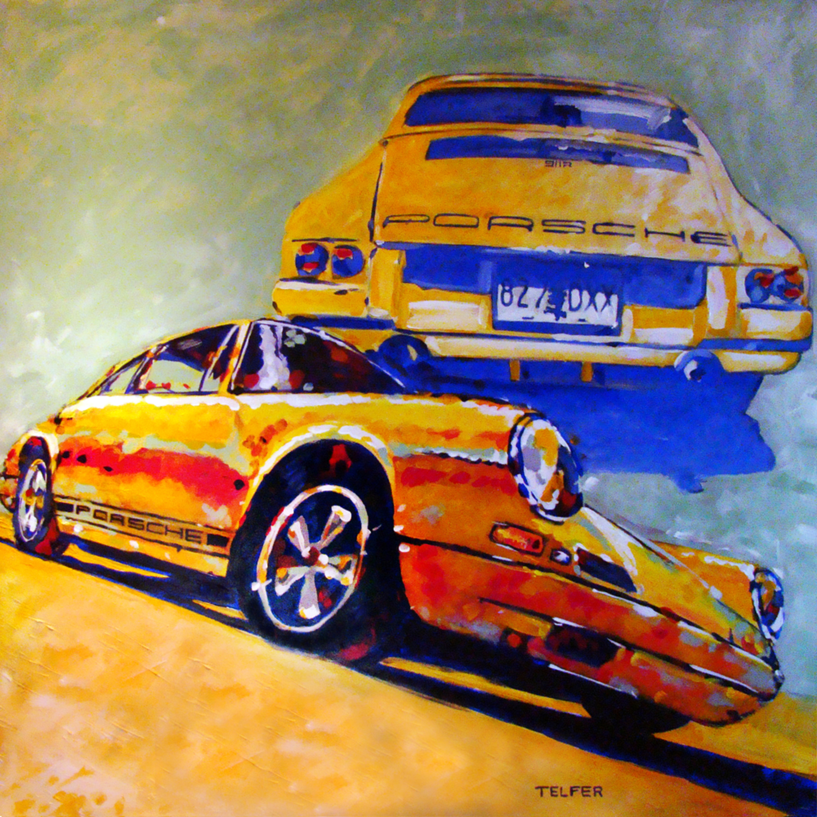 Порше 911 арт