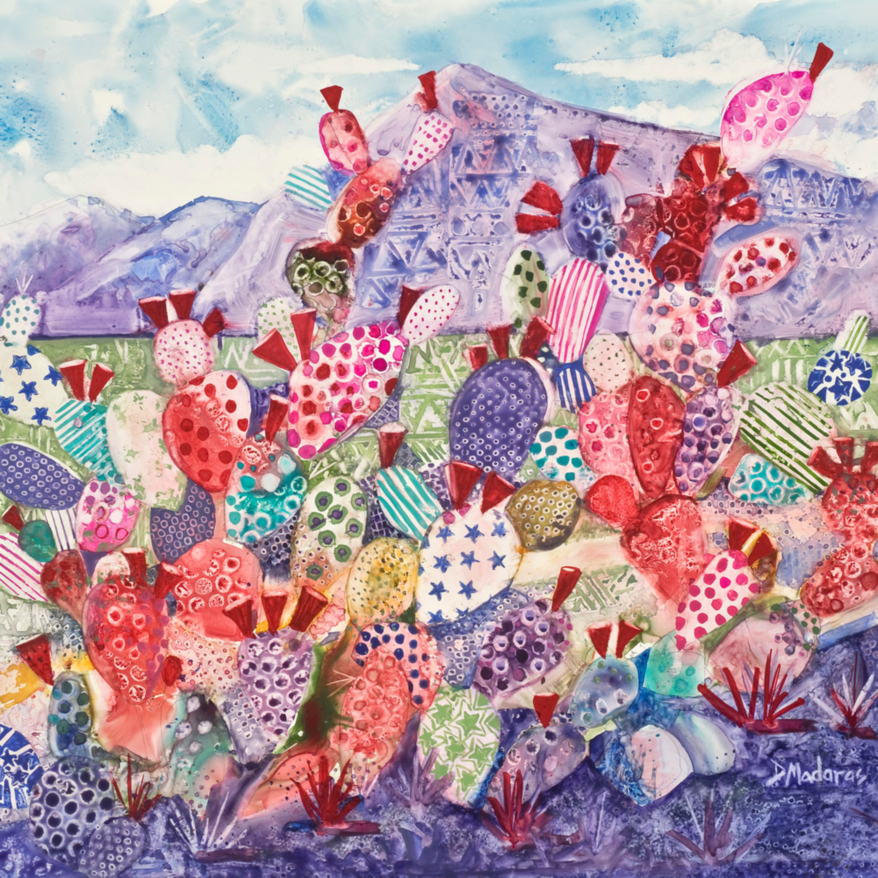 Patterns On The Prickly Pear By Diana Madaras