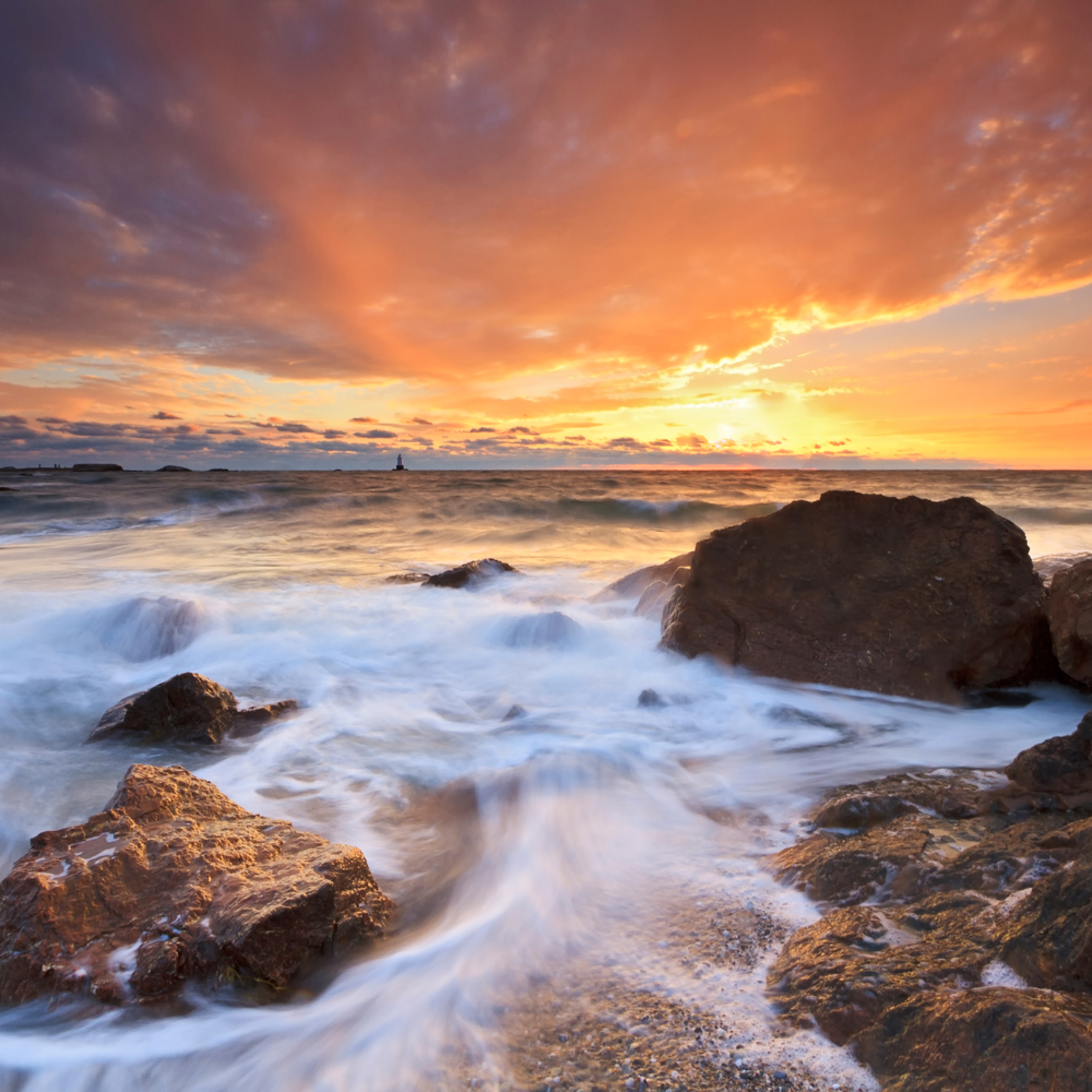 The Finale Fine Art Rhode Island Beach Seascape Photograph Fine Art Rhode Island Beach Seascape