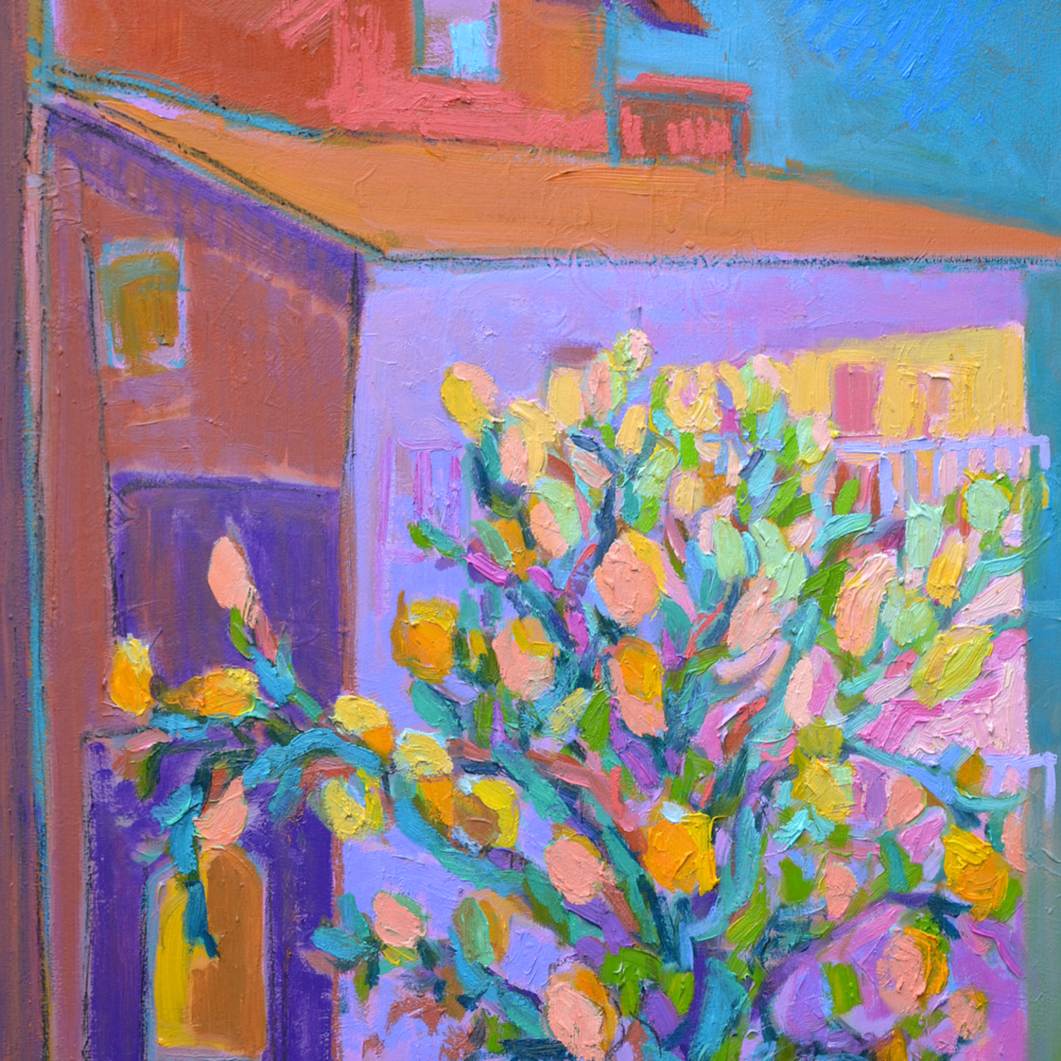 Limoncello Lemon Tree Print On Canvas By Dorothy Fagan