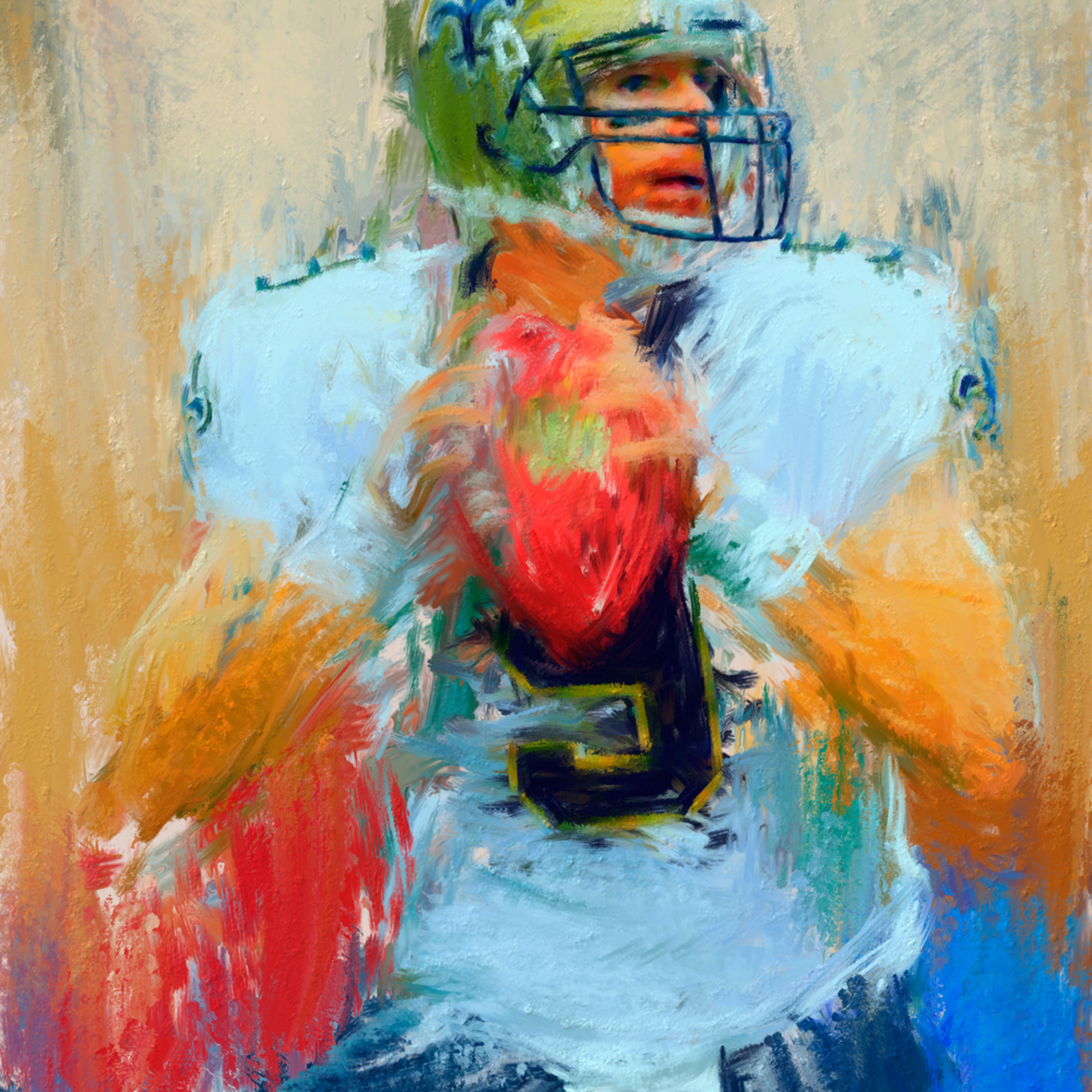 Drew Brees Painting Sports Artist Mark Trubisky Custom Sports Art Customize a wrapped canvas print on zazzle today! drew brees painting sports artist mark trubisky custom sports art