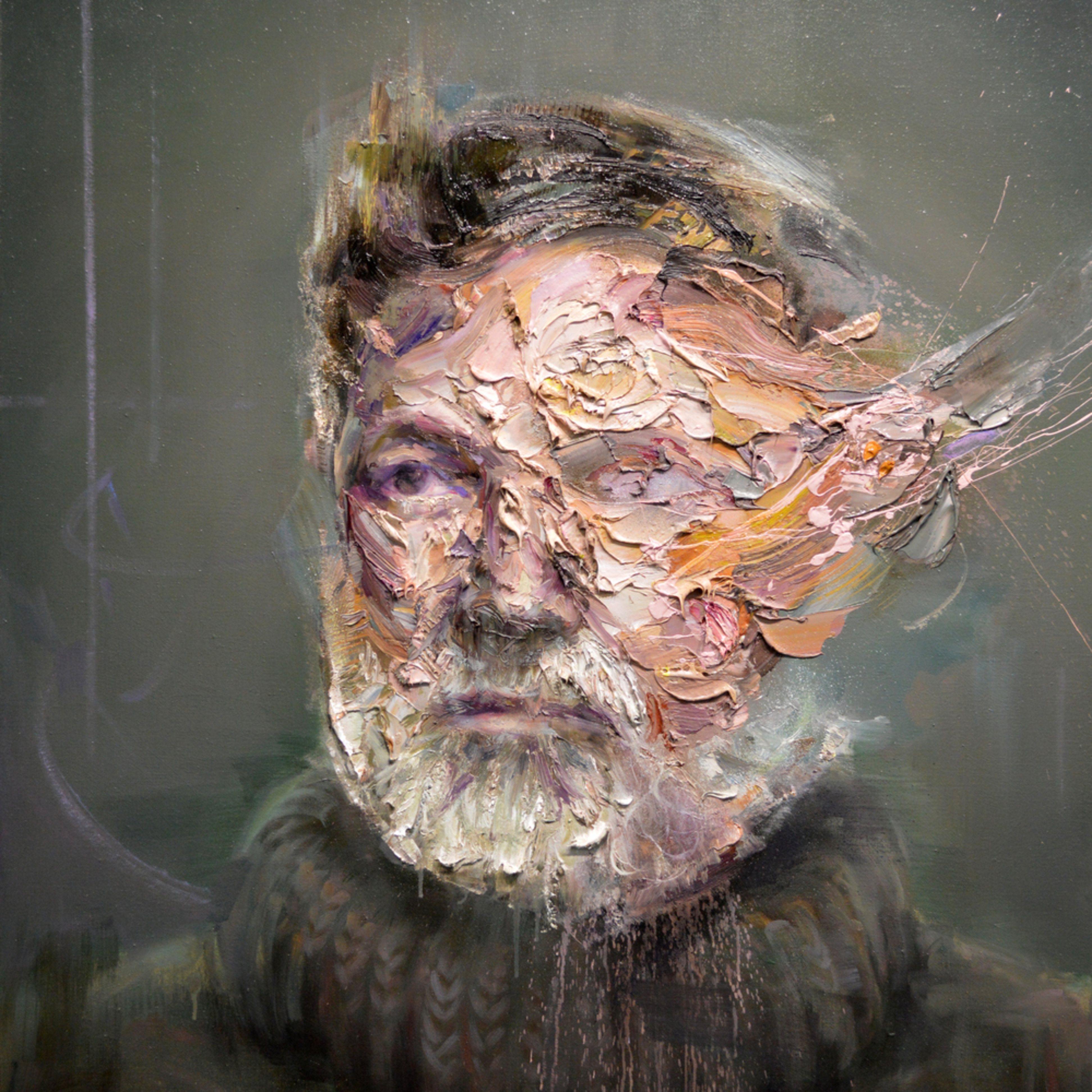 Ernest Hemingway Contemporary Portrait Painting
