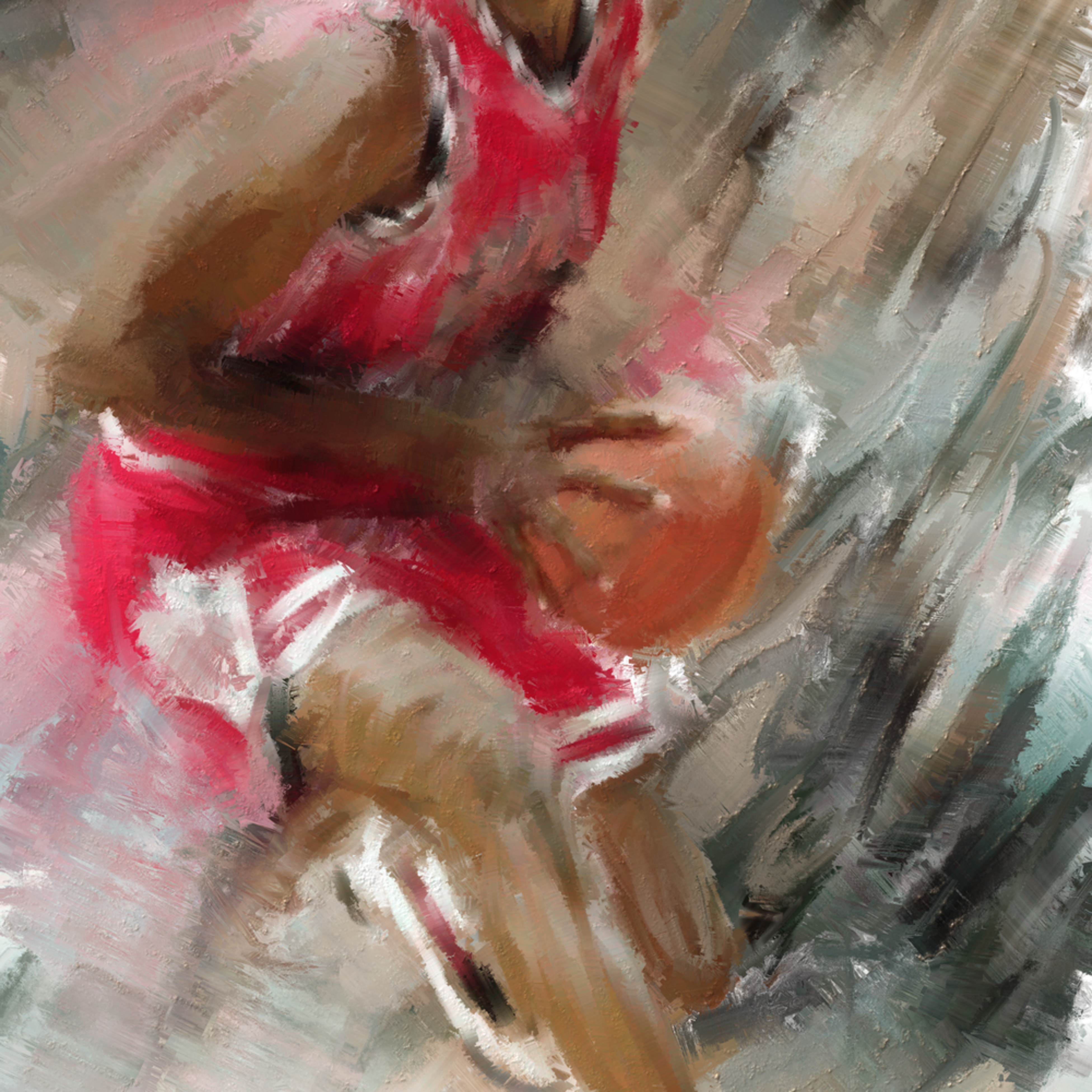 Michael Jordan Basketball Painting Sports Artist Mark Trubisky
