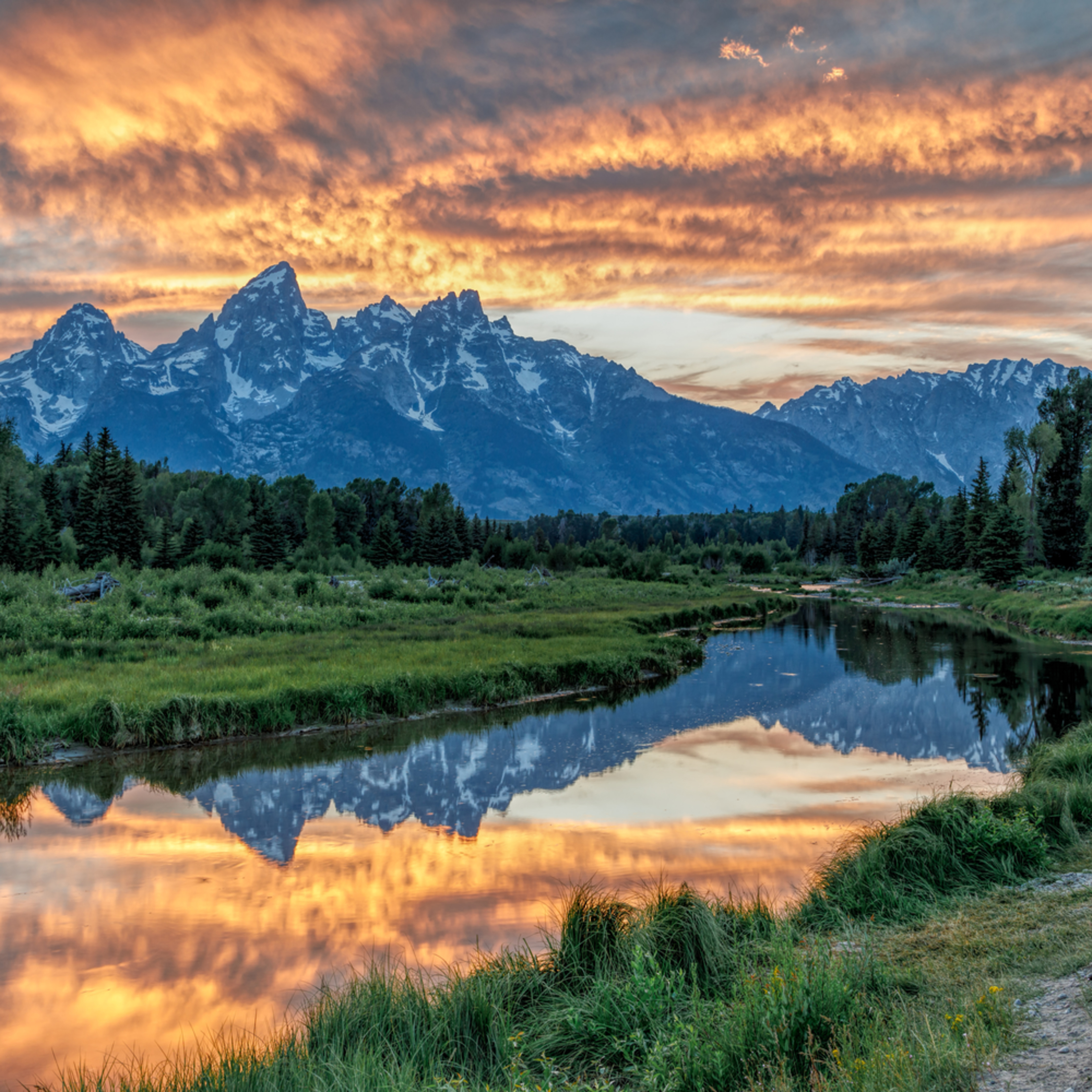 Schwabacher Landing Sunset