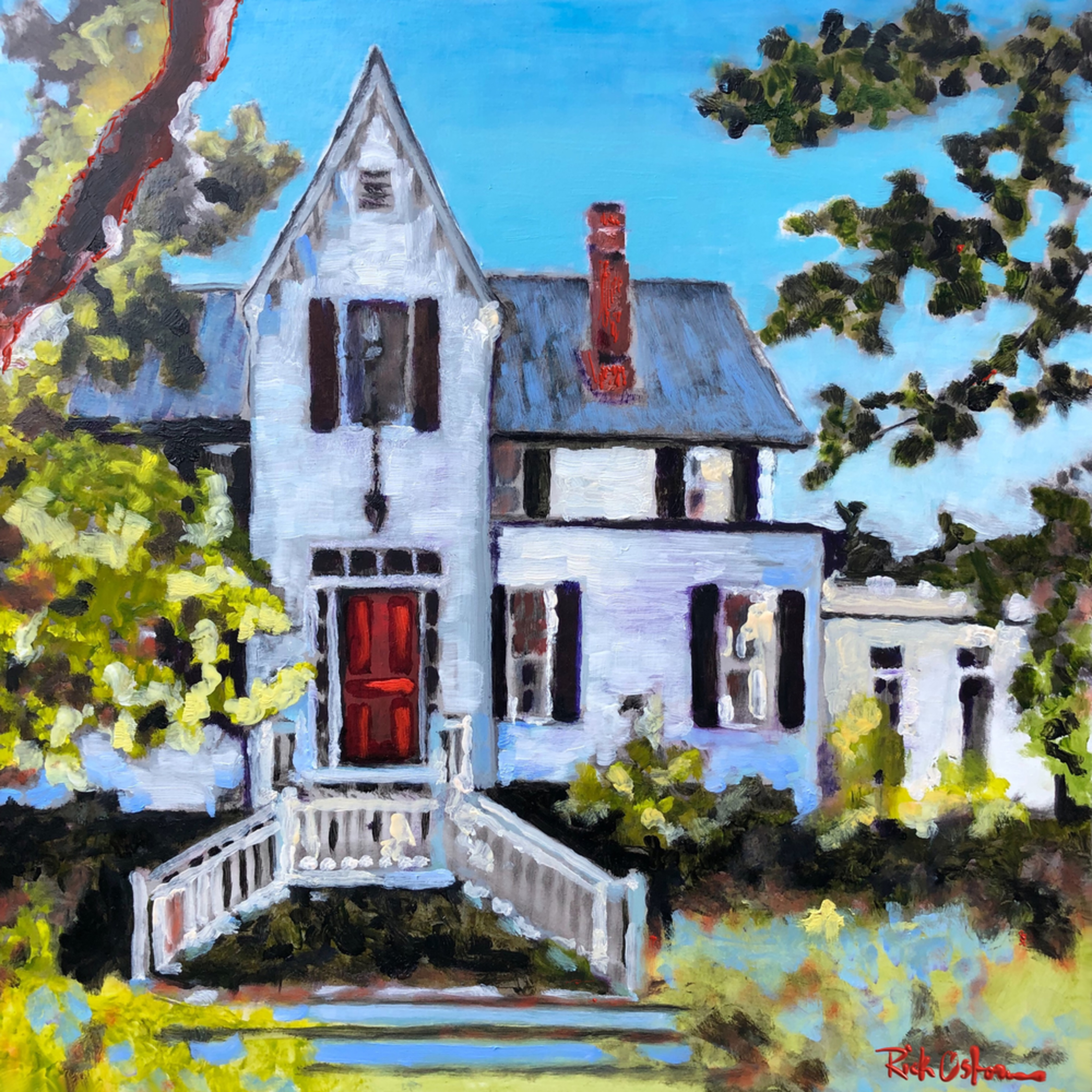 Harbour House Charleston Fine Art Painting Print By Rick Osborn