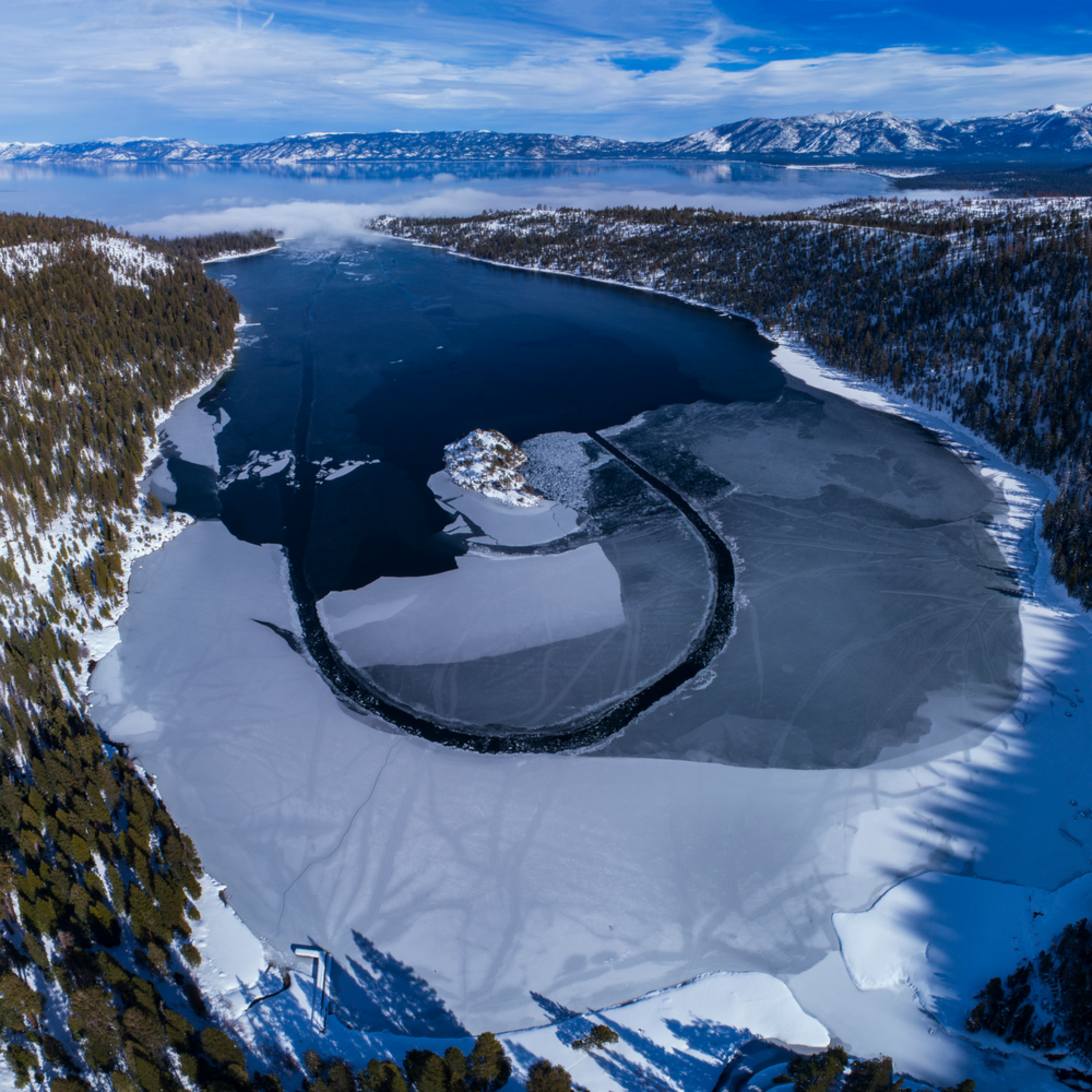 Emerald Bay Ice Freeze Print